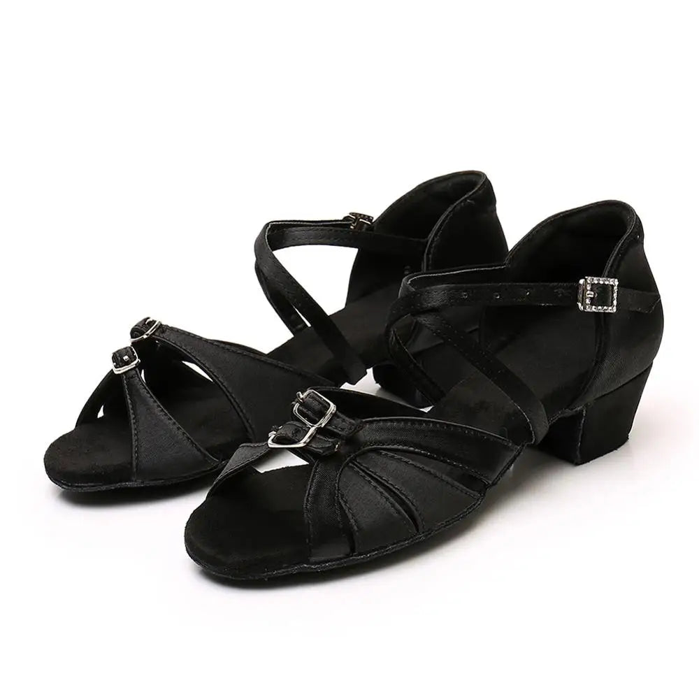 Ballroom Latin shoes with Modern Tango Dancing Performance Shoes Salsa Sandals