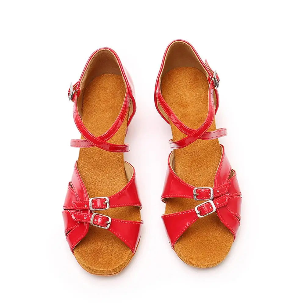 Ballroom Latin shoes with Modern Tango Dancing Performance Shoes Salsa Sandals