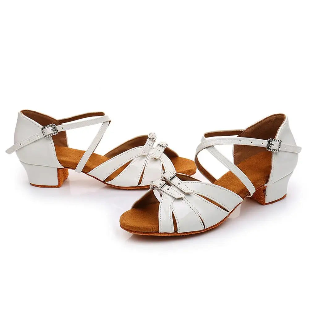 Ballroom Latin shoes with Modern Tango Dancing Performance Shoes Salsa Sandals