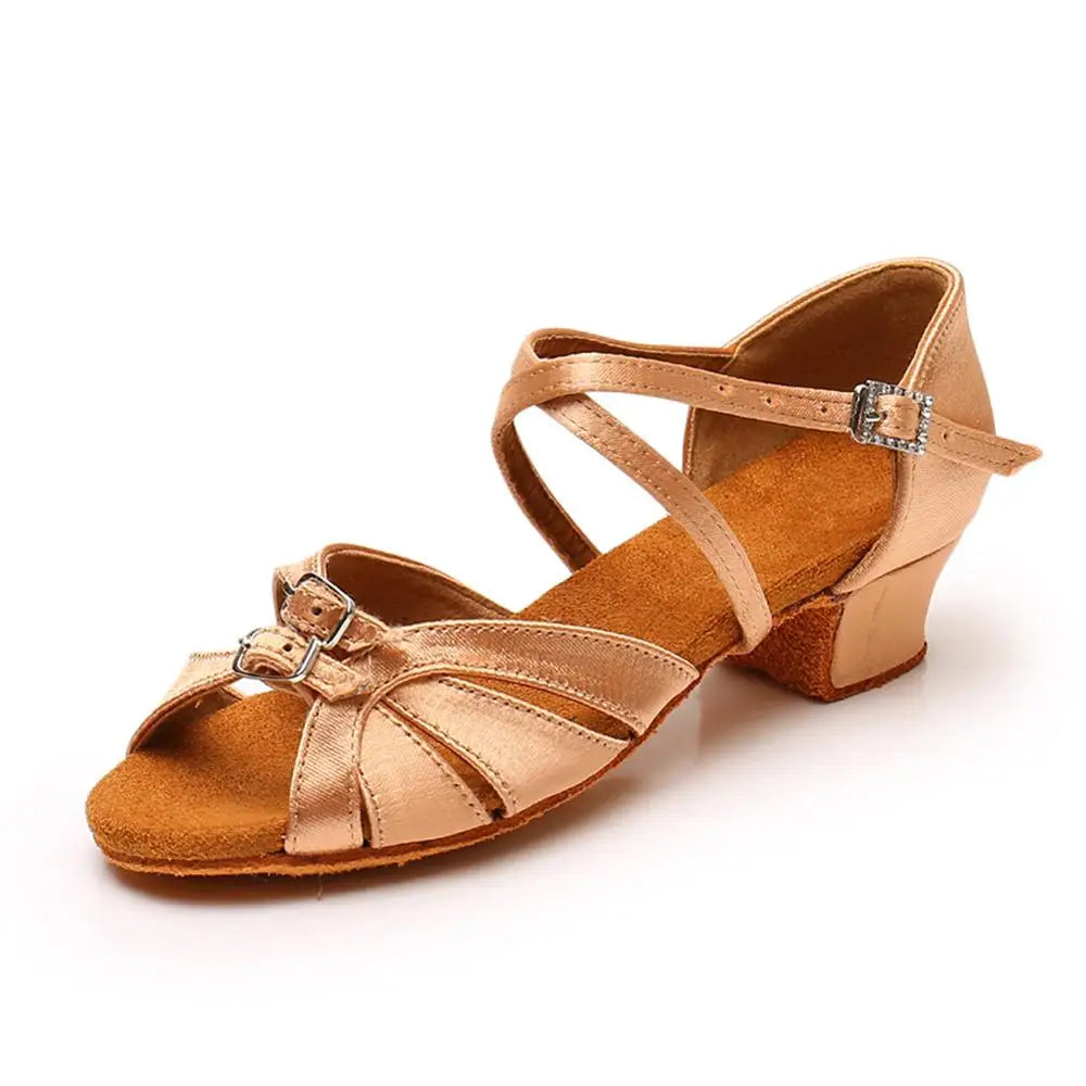 Ballroom Latin shoes with Modern Tango Dancing Performance Shoes Salsa Sandals