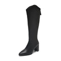 Women Boots Zipper Thick High Heels