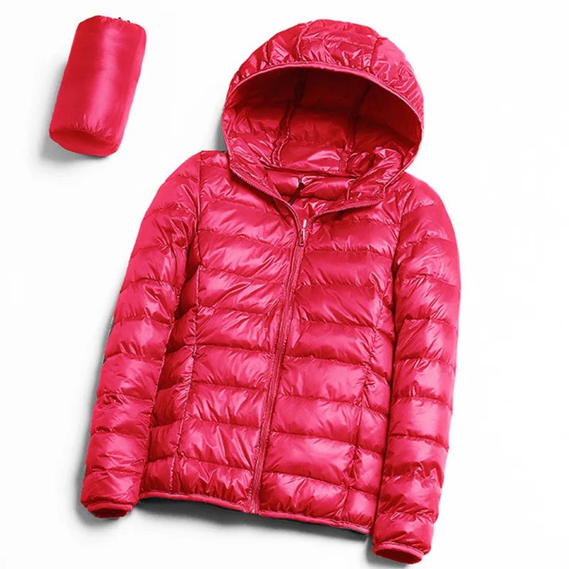 Lightweight Water-Resistant Packable Hooded Jackets