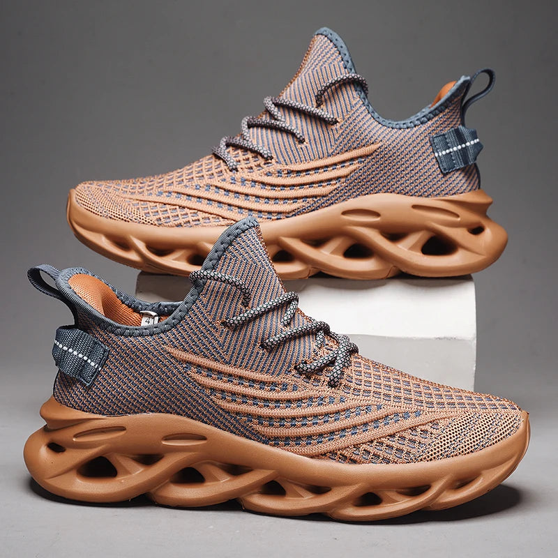 Mesh Tennis Sports Running Walking Outdoor Red Flying Weave Women Slip-on Gym Shoes