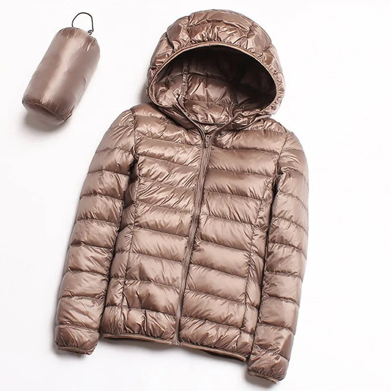 Lightweight Water-Resistant Packable Hooded Jackets