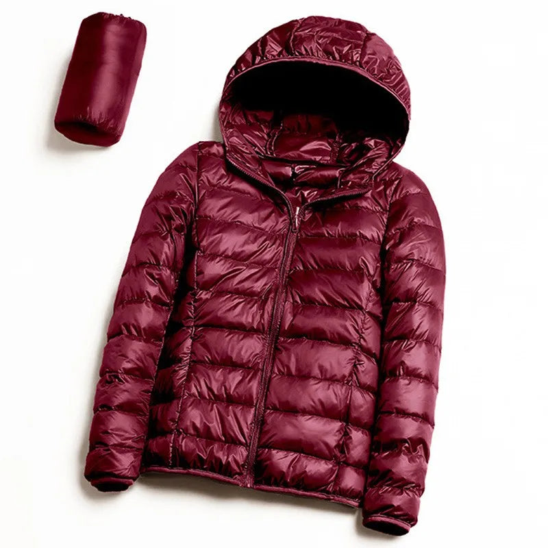 Lightweight Water-Resistant Packable Hooded Jackets