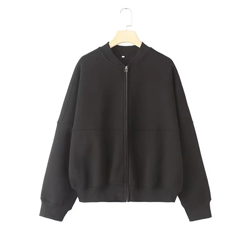 2-Piece Retro Solid Color Street Wear