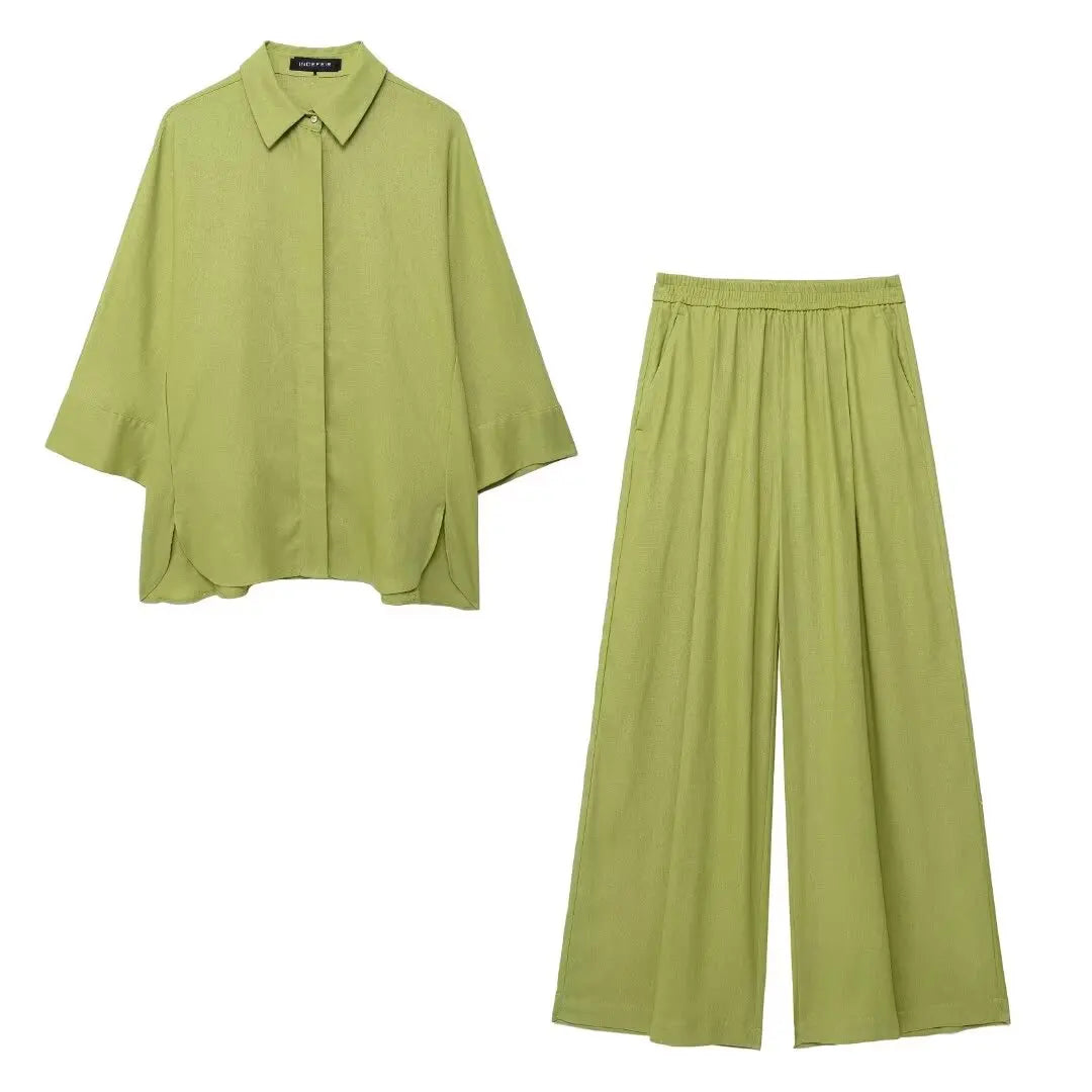 2 Piece Pocket Folds Decorate Casual Wear