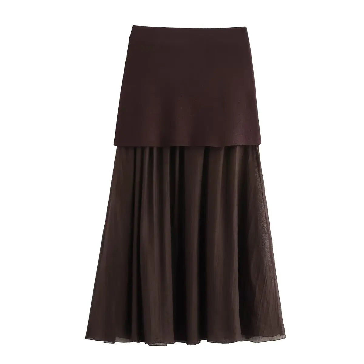 Wine Red Women Skirt Set