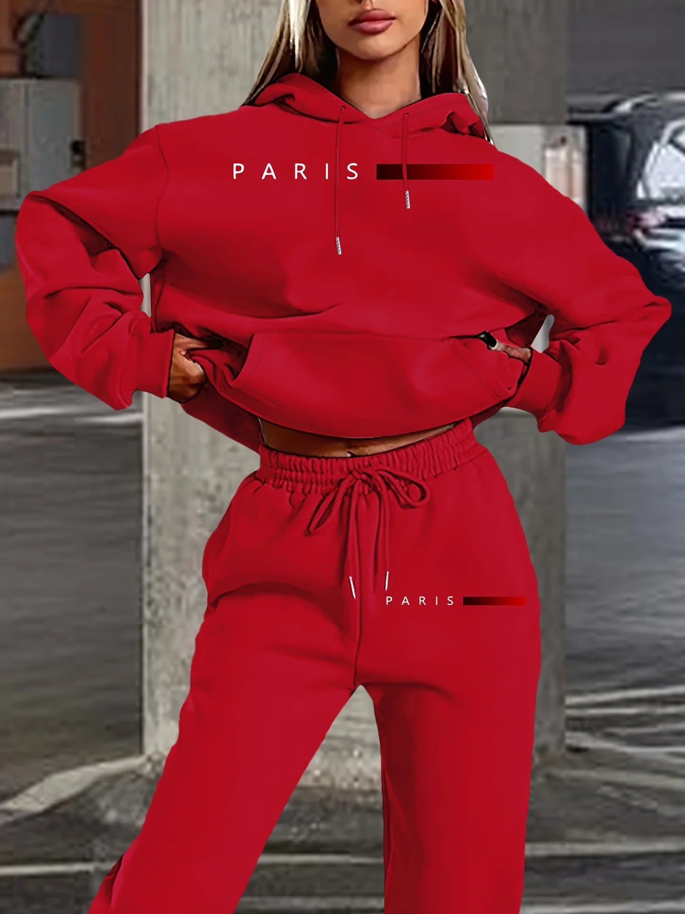 Hoodies+Sweatpant Set  Casual Wear