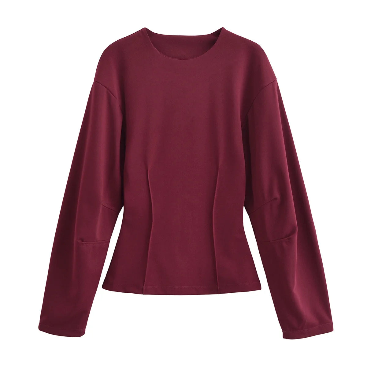 2-Piece Set Double-Sided Fabric Round Neck Casual Wear