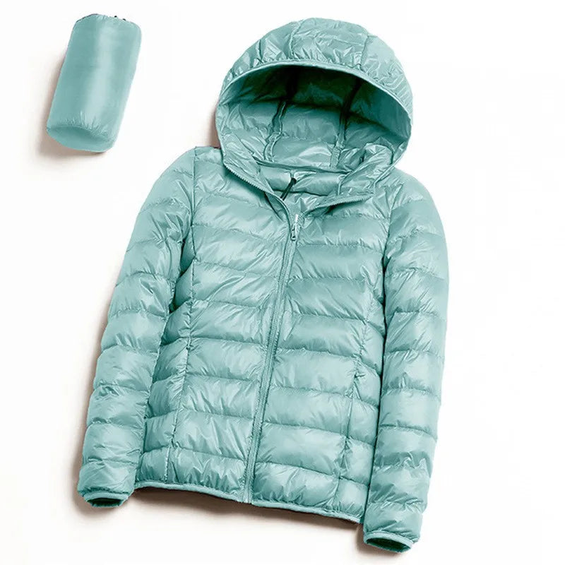 Lightweight Water-Resistant Packable Hooded Jackets