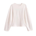 2-Piece Set Double-Sided Fabric Round Neck Casual Wear