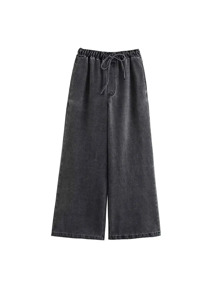 Jeans Female Denim Pant Two Piece Set