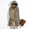 Winter Ultra Lightweight Packable Long Puffer Jacket