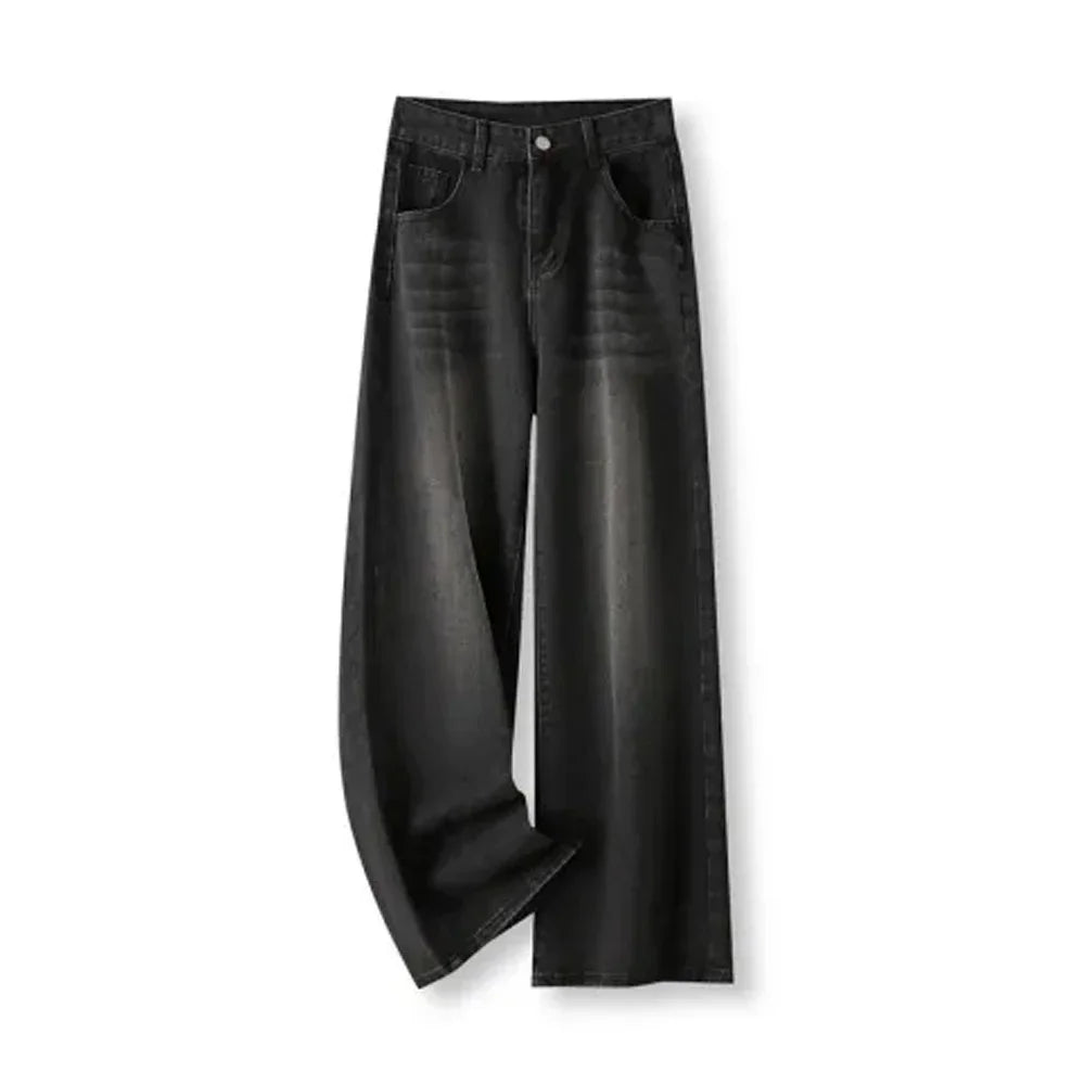 Pear-shaped Loose-fit Straight-leg Bell Bottoms Trousers