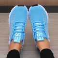 Women's Sneakers Breathable Fashionable Lightweight Soft Lace Up Flexible  Flat Shoes
