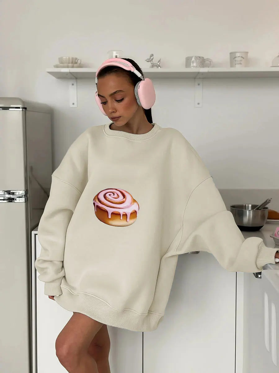 Long Sleeve O-neck Pullover Hoodie