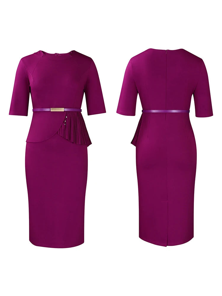 Office Lady Mid Dresses