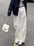 Loose White Wide Leg Jeans